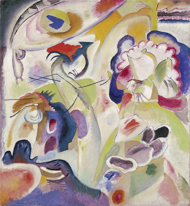 Improvisation #29 The Swan 1912 Kandinsky Oil Painting